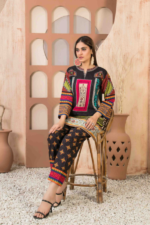 Black Design Khaddar 2pc Suit