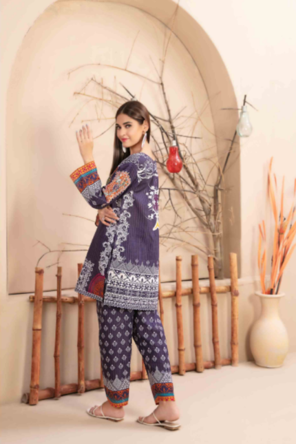 Dark Khaddar 2 Piece Suit