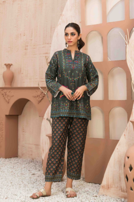 Green Design Khaddar 2pc Suit