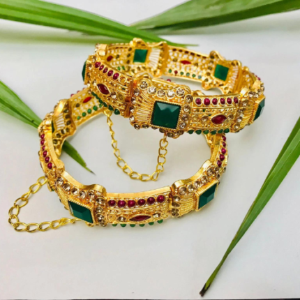 Green and Golden Color Rawayat Women Ladies Kara Set Category Thumbnail