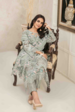 Fancy Organza 3 Piece Suit Grey