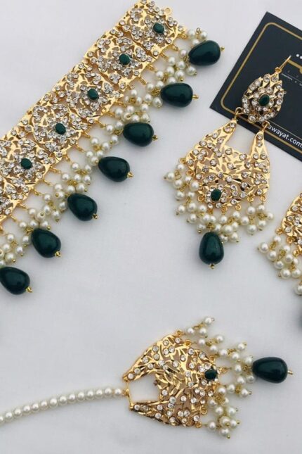 Hyderabadi-Choker-Set-11-Green