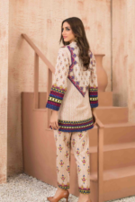 Off White Design Khaddar 2 Piece Suit