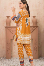 Yellow Design Khaddar 2 Piece Suit