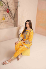 Yellow Khaddar 2 Piece Suit