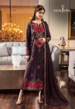 Brown Color Heavy Embroidered 3 Piece Suit