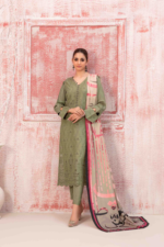 3 Piece Exclusive Viscose Schiffli Collection Design-5 pic1