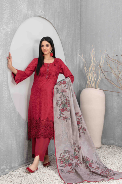 Daman + Boti Embroidered Staple Suit Design-1 pic1