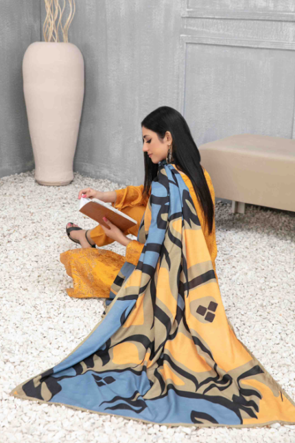 Daman + Boti Embroidered Staple Suit Design-2 pic2