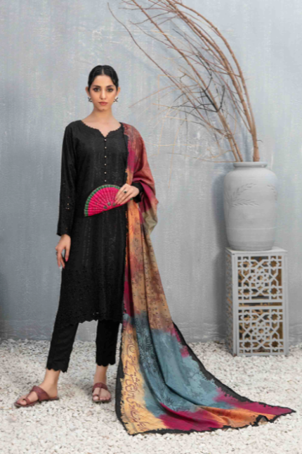 Daman + Boti Embroidered Staple Suit Design-4 pic1