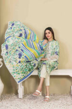 Digital Printed Embroidered Khaddar Suit Design-5 pic-2