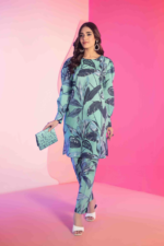 Digital Printed Lawn Suit with Complimentary Clutch Design-1 pic-1