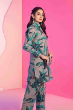 Digital Printed Lawn Suit with Complimentary Clutch Design-5 pic-2