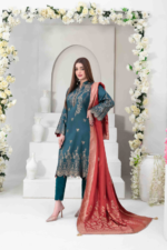 Elegant Viscose Broshia Banarsi Suit Design-4 pic-1
