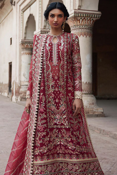 Embroidered Luxury Organza Suit Design-1 Pic-1