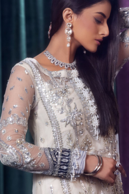 Embroidered Luxury Organza Suit Design-2 Pic-2