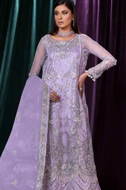 Embroidered Luxury Organza Suit Design-4 Pic-1