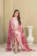 Digital Printed Embroidered Khaddar Suit Design-3 pic-2