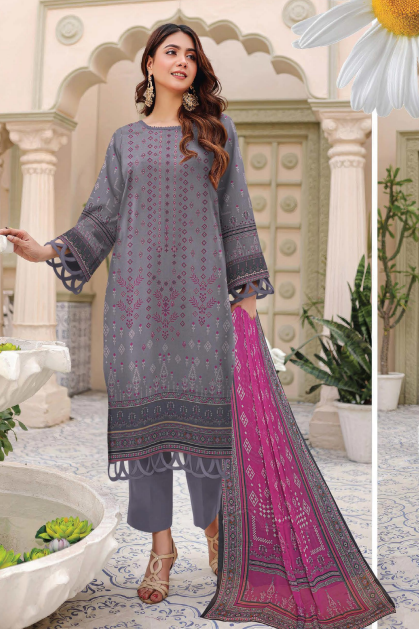 Digital Printed Viscose Suit Design-6 pic1