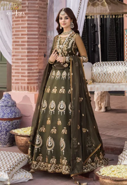 Fancy Heavy Embroidered Maxi Design-3 pic