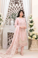 Fancy Embroidered Slub Lawn Suit Design-9 pic1