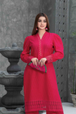 Schiffli Embroidered Lawn Suit Design-1 pic 2
