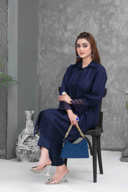 Schiffli Embroidered Lawn Suit Design-10 pic 1