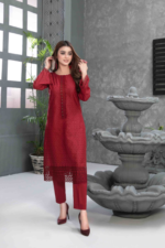 Schiffli Embroidered Lawn Suit Design-5 pic 1