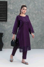Schiffli Embroidered Lawn Suit Design-6 pic 1