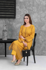 Schiffli Embroidered Lawn Suit Design-8 pic 1