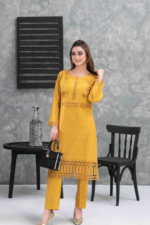 Schiffli Embroidered Lawn Suit Design-8 pic 2