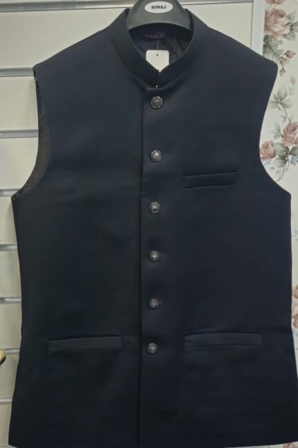 Black color waistcoat