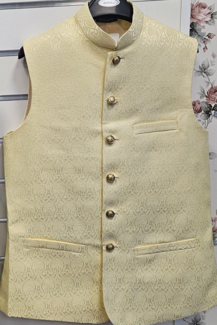 Cream color waistcoat