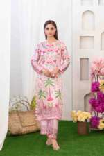Digital Printed Silk Suit Design-1 pic-2