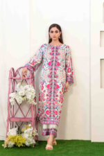 Digital Printed Silk Suit Design-4 pic-2