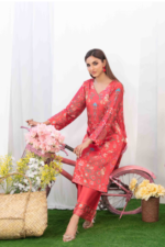 Digital Printed Silk Suit Design-5 pic-1