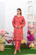 Digital Printed Silk Suit Design-5 pic-2