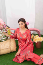 Digital Printed Silk Suit Design-5 pic-3