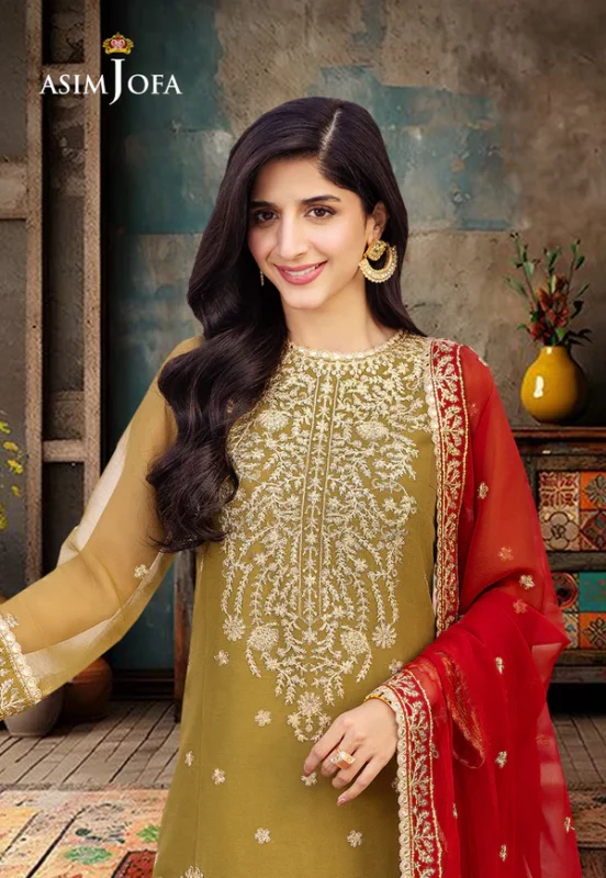 Green Chiffon 3pc suit pic2