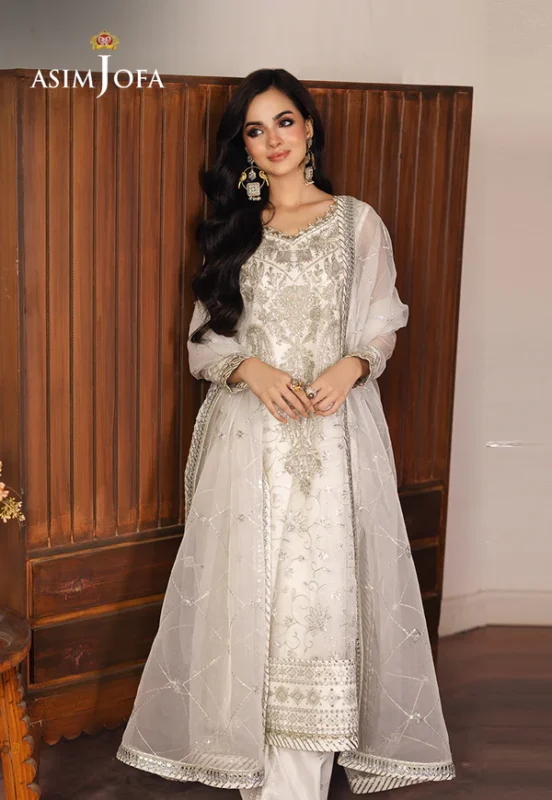 Ivory Organza 3pc suit pic2