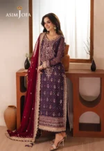 Mauve Chiffon 3pc suit pic2