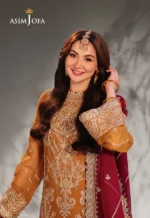 Yellow Chiffon 3ps suit pic2