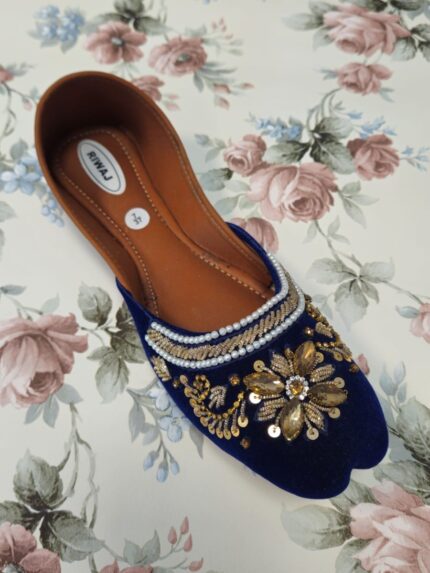Blue Ladies Khussa