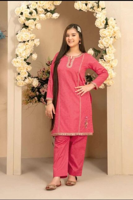 Embroidered Lawn Jacquard Suit Design 3