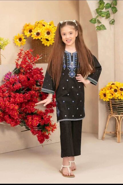 Embroidered Lawn Jacquard Suit Design 4