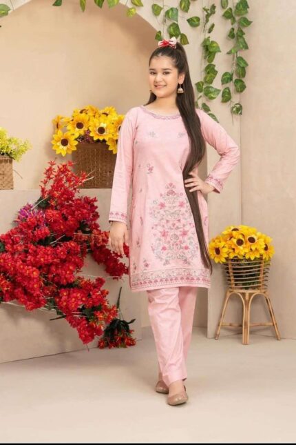 Embroidered Lawn Jacquard Suit Design 5