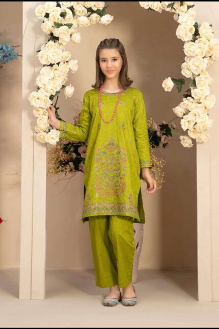 Embroidered Lawn Jacquard Suit Design 7