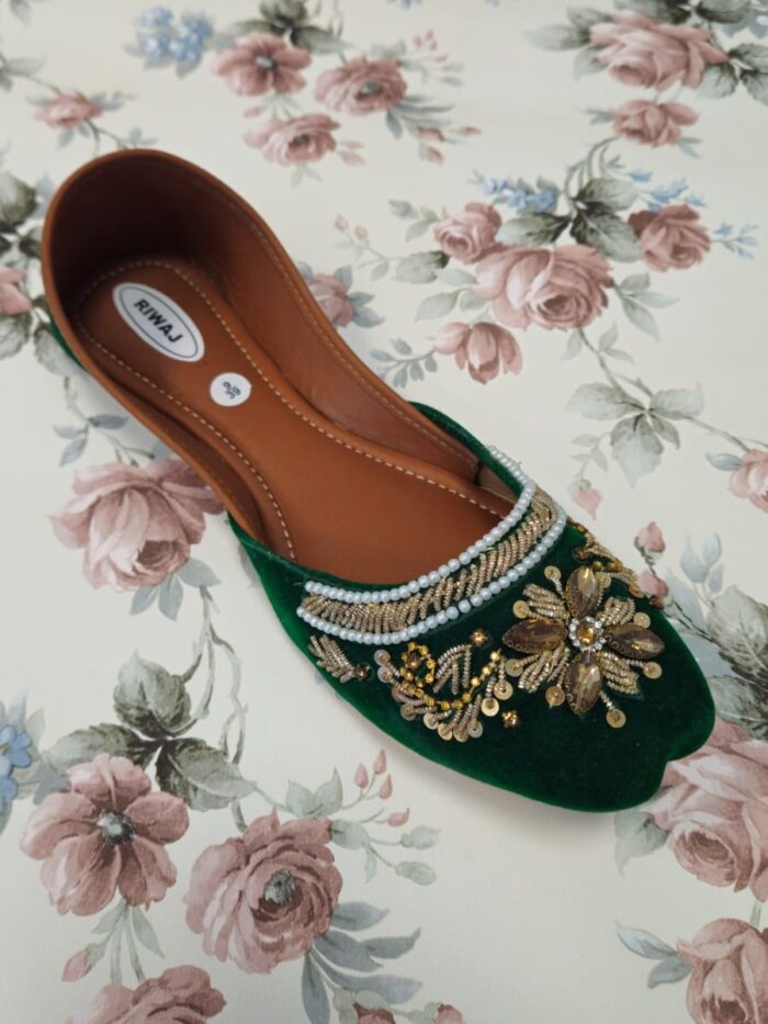 Green Ladies Khussa