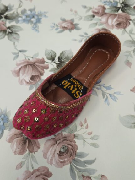 Pink Kids Khussa