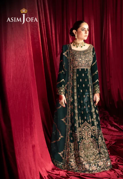 AJMVB-05 EMBROIDERED VELVET STITCHED3 PCS